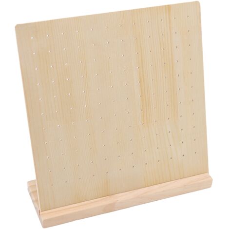 Ohrringständer aus Holz auf Stäben – für 66 Paar Ohrringe – ideal für Schmuck und handgefertigte Creolen (1/5)