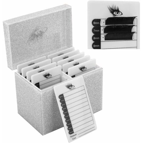 Zehnstöckiger Acryl-Wimpernkoffer, Kosmetik-Präsentationsbox (1/5)