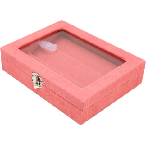 Schmuckkästchen in Rosenstauboptik mit Glasdeckel und Schloss – Aufbewahrungsbox für Broschen und Ziernadeln (1/5)