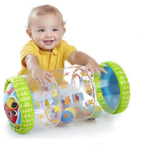 PVC-Baby-Sinnesrolle mit Bällen und Glöckchen, motorisches Spielzeug zum Laufenlernen (3 Monate bis 3 Jahre)