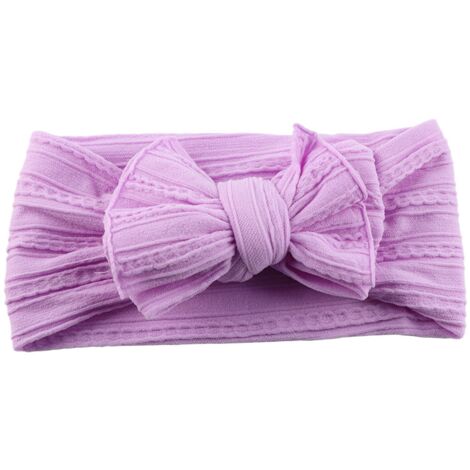 weiche Baumwoll-Stirnbänder für Neugeborene, Baby-Foto-Requisiten, Set mit 6 Pastellfarben (Rosa, Blau, Lila, Beige, Mint) (1/5)