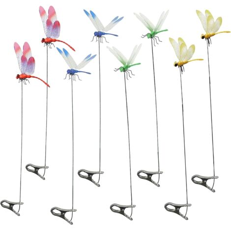 Set mit 8 Libellenclips, die Insekten fernhalten, dekorative 3D-Gürtelclips in Libellenform, geeignet für den Innen- und Außenbereich (1/5)