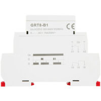 Mini-Zeitverzögerungsrelais GRT8-B1, Abschaltverzögerung, DIN-Schienenmontage, 12–240 V AC/DC