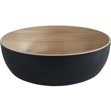 APS Frida Coupe aspect bois/noir, contenance  4,70 litres, hauteur  95 mm, ø  300 mm (1/4)
