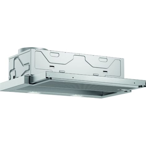 Bosch – Hotte tiroir 60cm DFL063W56 – Évacuation ou recyclage d'air – Éclairage LED – Débit max 328 m³/h – Classe C