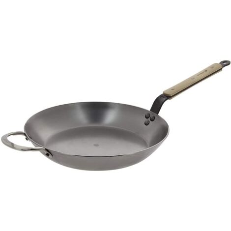 De Buyer RONDE POÊLE À BRIRE B BOIS 32CM (1/4)