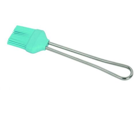 Spazzola Kelomat in silicone con manico da 22 cm in acciaio inox (1/2)