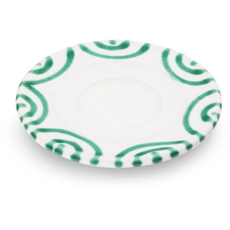 Gmundner Ceramics Piattino verde fiammato Espresso (Ø 11 cm) (1/2)