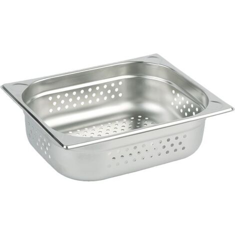Contenitore APS GN 1/1 in acciaio inox, forato, profondità 65 mm, capacità 9,00 litri (1/3)