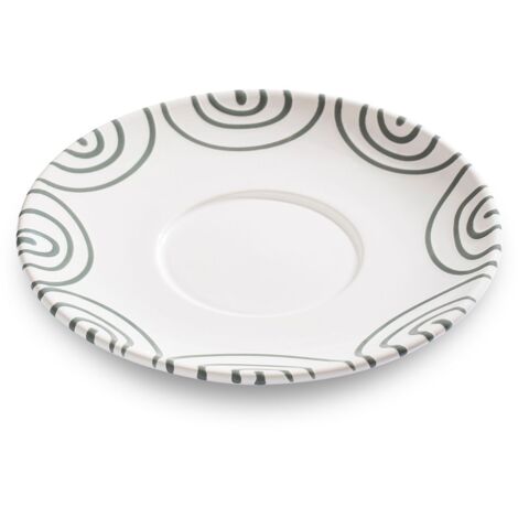 Ceramica Gmundner grigio fiammato, piattino tazza da tè Maxima (Ø18cm) (1/2)