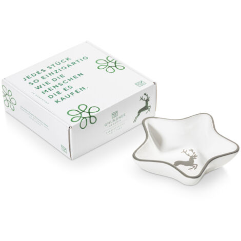 Ceramica Gmundner Cervo grigio, ciotola a stella (L 14 cm) (1/2)