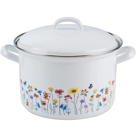 Riess Country Flora pentola per carne con coperchio Ø14cm 1 litro induzione (1/5)