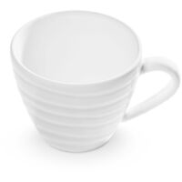 Gmundner Keramik Tazza da caffè bianca fiammata Gourmet (0 2L)