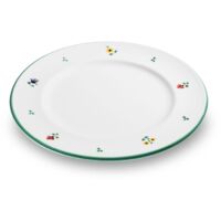 Gmundner Keramik Piatto da pranzo Gourmet con fiori sparsi (Ø 27 cm)