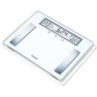 Beurer BG 51 XXL Bilancia per l'analisi corporea digitale Portata max.=200 kg Bianco, acciaio inox