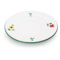Piattino espresso Gmundner in ceramica con fiori sparsi (Ø 11 cm)