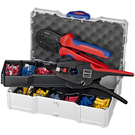 KNIPEX 97 90 22 Surtido de crimpado para terminales de 14 piezas 265 mm