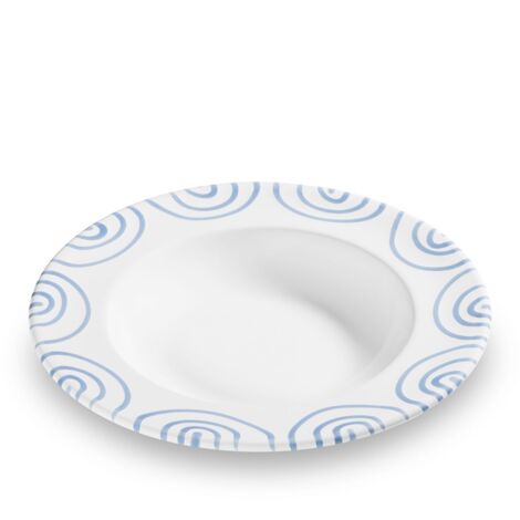 Gmundner Cerámica Azul Flameado, Plato Sopa Gourmet (Ø 24cm) (1/3)