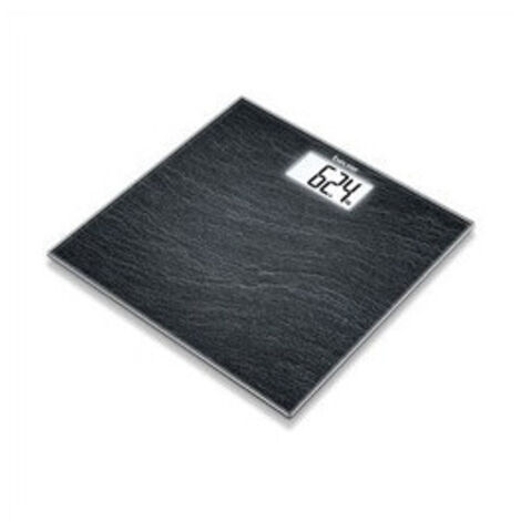 Báscula de baño BEURER de hasta 150 kg con pantalla LCD de cristal GS 203 SLATE (1/3)