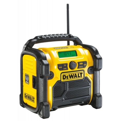 DeWALT DCR020-QW radio Portátil Digital Negro, Amarillo
