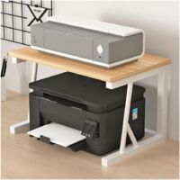 Briznsn Petit support pour imprimante, support de bureau, support pour imprimante, en métal