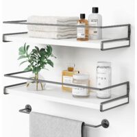 Briznsn Étagère murale, rangement polyvalent, pour la chambre, la cuisine et la salle de bains