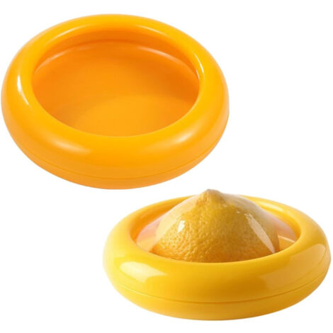 Nsihing 2 pièces-Boîte de conservation de fruits et légumes jaune – Boîte hermétique pour réfrigérateur, avec film TPU transparent (1/5)