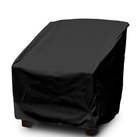 S-giant Housses de chaises pour meubles d'extérieur - Housses de chaises de balcon et de patio imperméables à l'eau et à la poussière(Noir 97x89x74CM) (1/5)