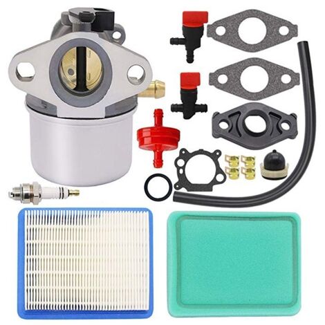S-giant Ensemble de carburateur 799868 - Briggs & Stratton 694202 693909 499617 - Avec filtre à air joint etc. (1/5)