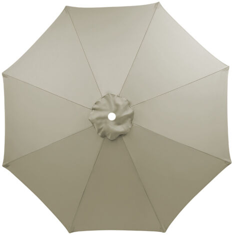 S-giant Toile de Remplacement pour Parasol 8 Branches – Housse de Parasol Banana, Résistante aux UV et Imperméable, Parasol de Jardin, Toile de Remplacement en Toile de Haute Qualité( Taupe,250CM)
