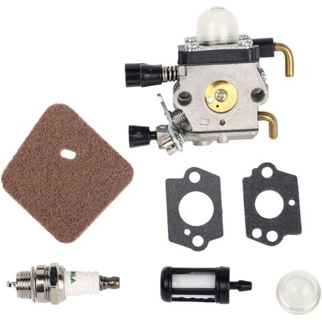 Carburateur filtre ruche avec joints pour coupe-bordures Stihl FS38 FS45 FS46 FS55 FS74 FS75 FS76 FS80 KM85 (1/4)