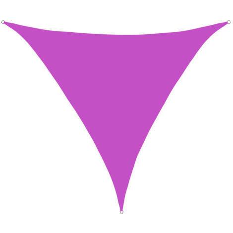 S-giant Voile d'ombrage Triangulaire 3x3x3m Imperméable Toile Ombrage UV Protection pour Patio Jardin, Terrasse,Extérieur, Balcon (La couleur violette) (1/5)
