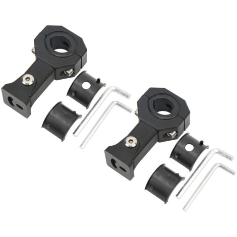 Motorrad-Scheinwerferklemmen-Set aus Aluminiumlegierung für Nebelscheinwerfer und Zusatzscheinwerfer mit Rohrhalterung – 2 Klemmen und Zubehör (1/5)