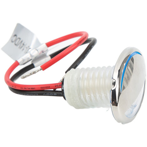 Einbau-LED-Treppenleuchte für Boote, Wohnmobile und Campingwagen, aus Edelstahl 316, warmweiß 3000K, IP66, 0,24W, 12V DC-Netzteil, für Treppen, Flure und Terrassen