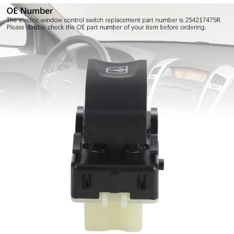 Elektrischer Fensterheberschalter vorne rechts (Beifahrerseite) 254217475R Kompatibel mit Captur, Clio IV, Duster, Logan II, Talisman (1/5)