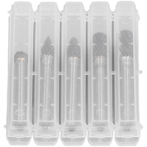 Set mit 5 rotierenden Hartmetall-Doppelprofilfräsern für Holz/Kunststoff 6x8 mm (1/5)