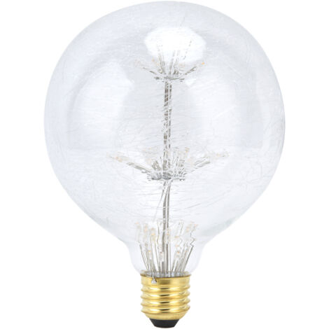Vintage G125 E27 3W LED-Glasbirne – Warmes Licht für festliche Dekorationen