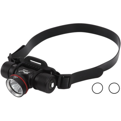 Stirnlampe zum Tauchen – wasserdicht nach IPX8 – 1500 lm gelbe LED – Tiefe bis 80 m (1/5)