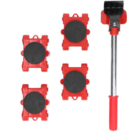 Schwerlast-Hebebank – Set mit 5 multifunktionalen Sets mit Schwenkrädern und verstellbarer Höhe (1/5)