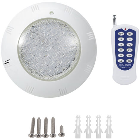 IP68 15W AC12V Unterwasser-LED-Poolleuchte mit RGB-Fernbedienung