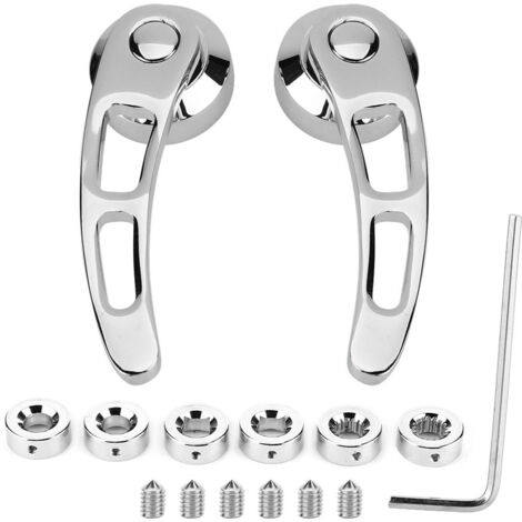 Oldtimer-Türgriffe – 2-teiliges Set, 10,8 cm (4 1/4 Zoll), Silber – Kompatibel mit Chevrolet, Ford (1/5)