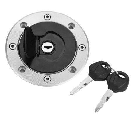 Tankinhalt für Suzuki GSXR Motorrad mit 2 Schlüsseln für K1 Modelle 2000-2003, silber und schwarz (1/5)