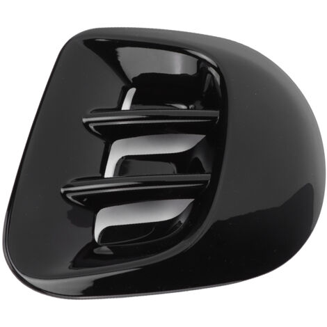 Heckstoßstange mit seitlichem Windabweiser in Carbonschwarz aus ABS für Smart Fortwo 453 Cabriolet 2015-2021
