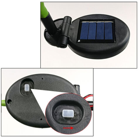 LED-Solarleuchte, wasserfeste Dekorationsleuchte für Gärten, Terrassen und Rasenflächen, Gelb (1/5)