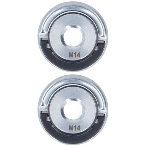 M14-Flanschmutter für Winkelschleifer, 2er-Pack – Selbstsichernde Metalllegierung, 45 mm Durchmesser (1/5)