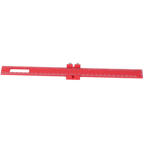 12-Zoll-Multifunktions-Aluminium-Holzbearbeitungslineal, verstellbar, zum Messen und Markieren