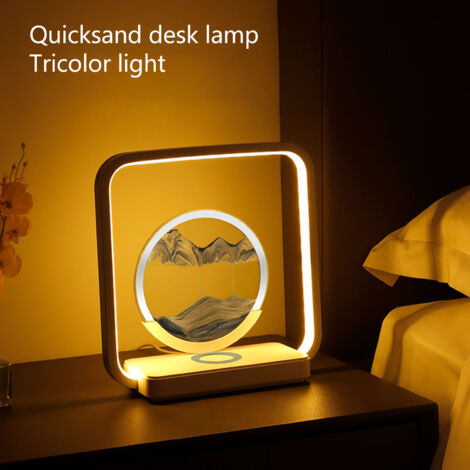 Dynamische USB-Stehlampe mit 3D-Sandbrett-Optik und sanftem LED-Licht für Büro und Wohnzimmer (1/5)