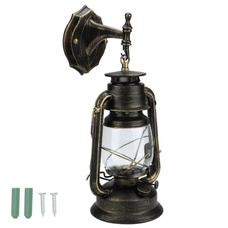 Vintage LED-Wandleuchte für das Wohnzimmer, Bronze, E27-Fassung (1/5)