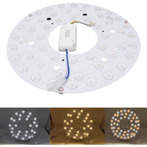 Ersatzblende für 270-mm-Magnet-Deckenventilatorleuchte, 3CCT 3000K 4200K 6500K, dimmbar, 24-W-LED-Nachrüstsatz