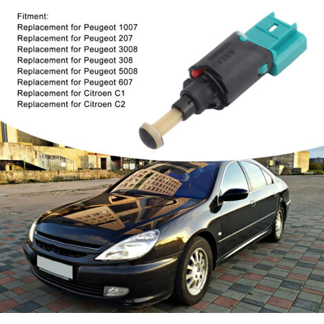 Hochempfindlicher ABS-Bremslichtschalter 9665602380 für Peugeot 1007, 207, 3008, kompatibel mit Citroën 308, 5008, C1, C2